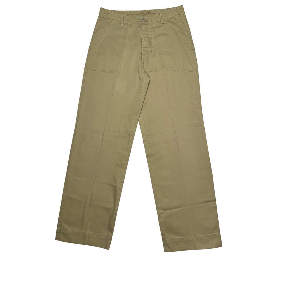 Patagonia Women 6 Tan Khaki Organic Cotton Straight Leg Utility Trousers Pants